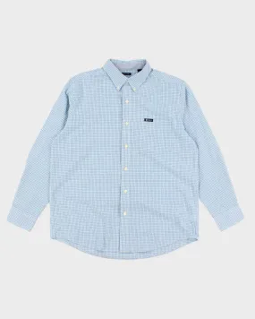 00s Chaps Check Blue Shirt - L