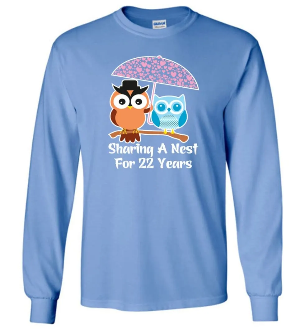 22 Years Wedding Anniversary Gifts Valentine's Day Long Sleeve T-Shirt