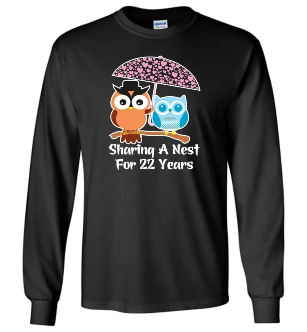 22 Years Wedding Anniversary Gifts Valentine's Day Long Sleeve T-Shirt