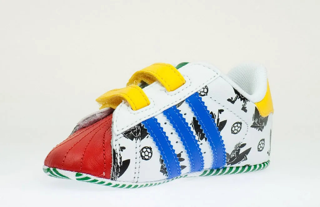 Adidas Originals Superstar 2 Smile CF Crib V24979