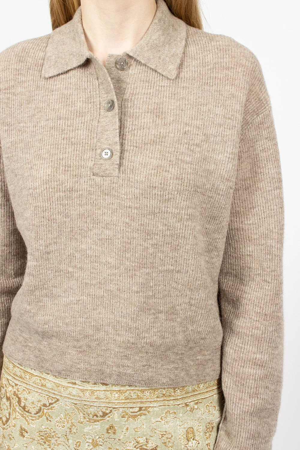 Alpaca Polo Mushroom Beige