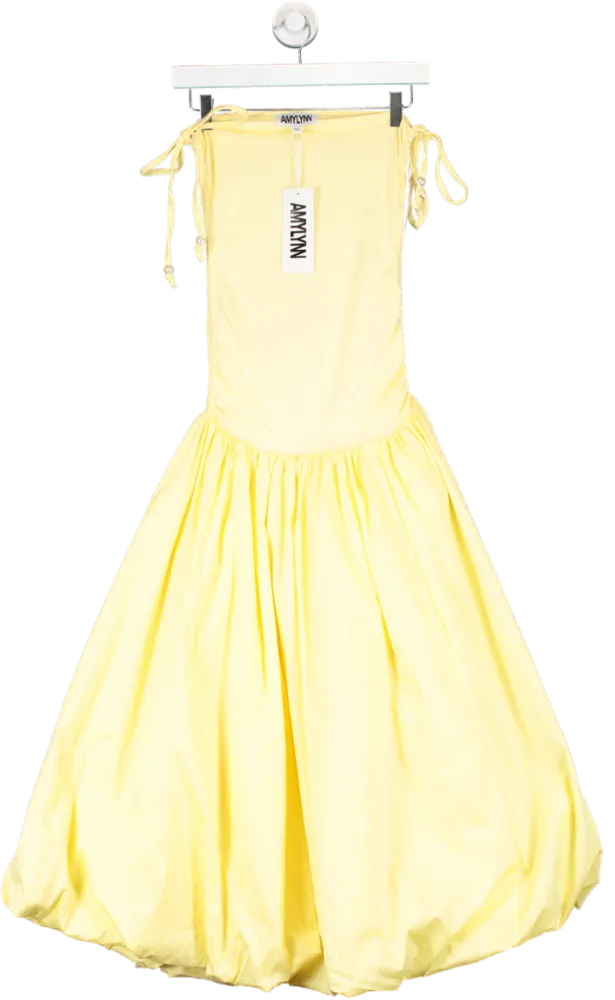 Amy Lynn London Alexa Yellow Puffball Dress UK XS