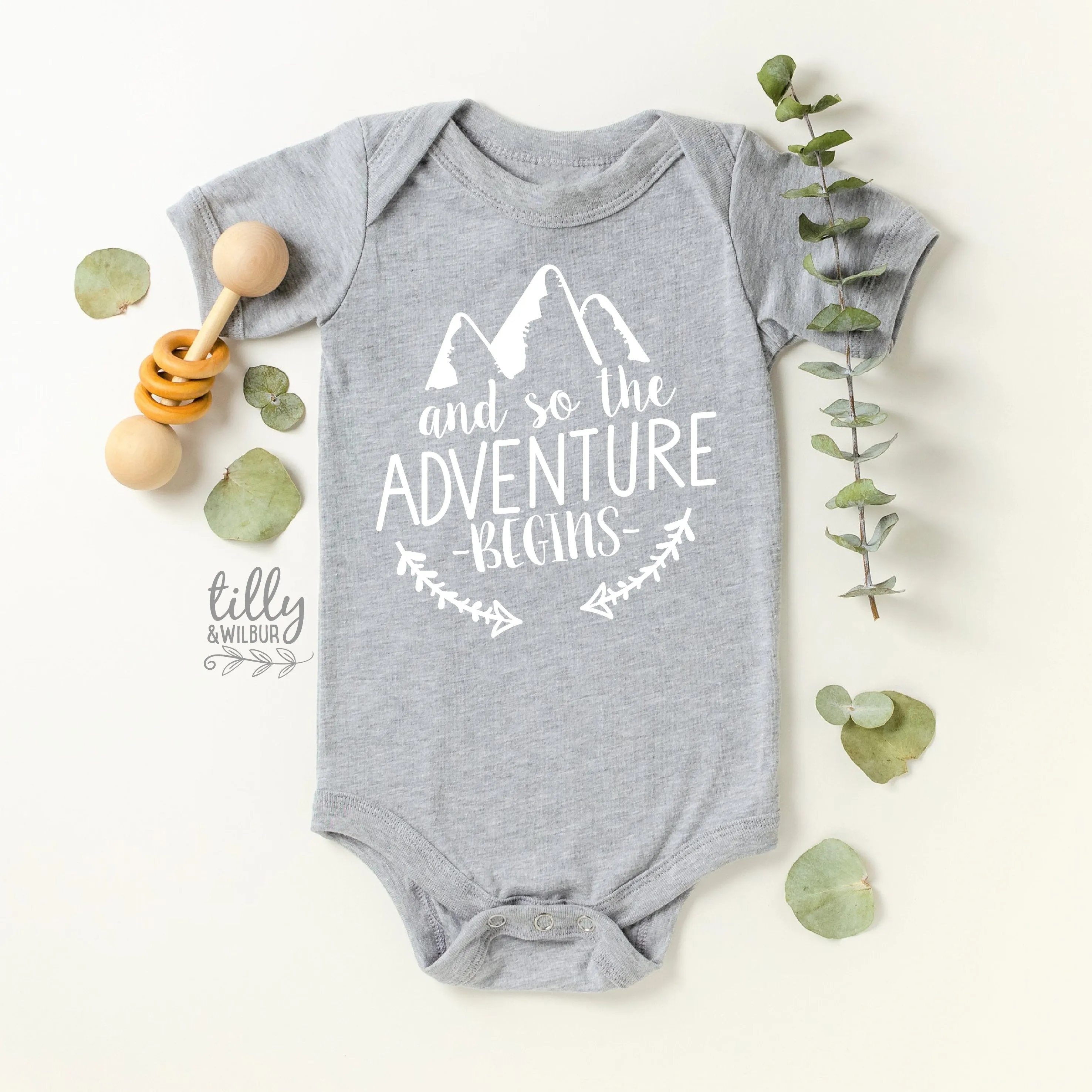 And So The Adventure Begins Pregnancy Announcement Bodysuit, Baby Shower Gift, Newborn Baby Gift, Baby Announcement, New Baby Gift, Let The