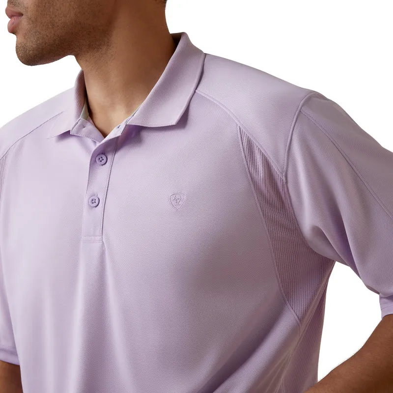 'Ariat' Men's AC Polo - Plum Shadow