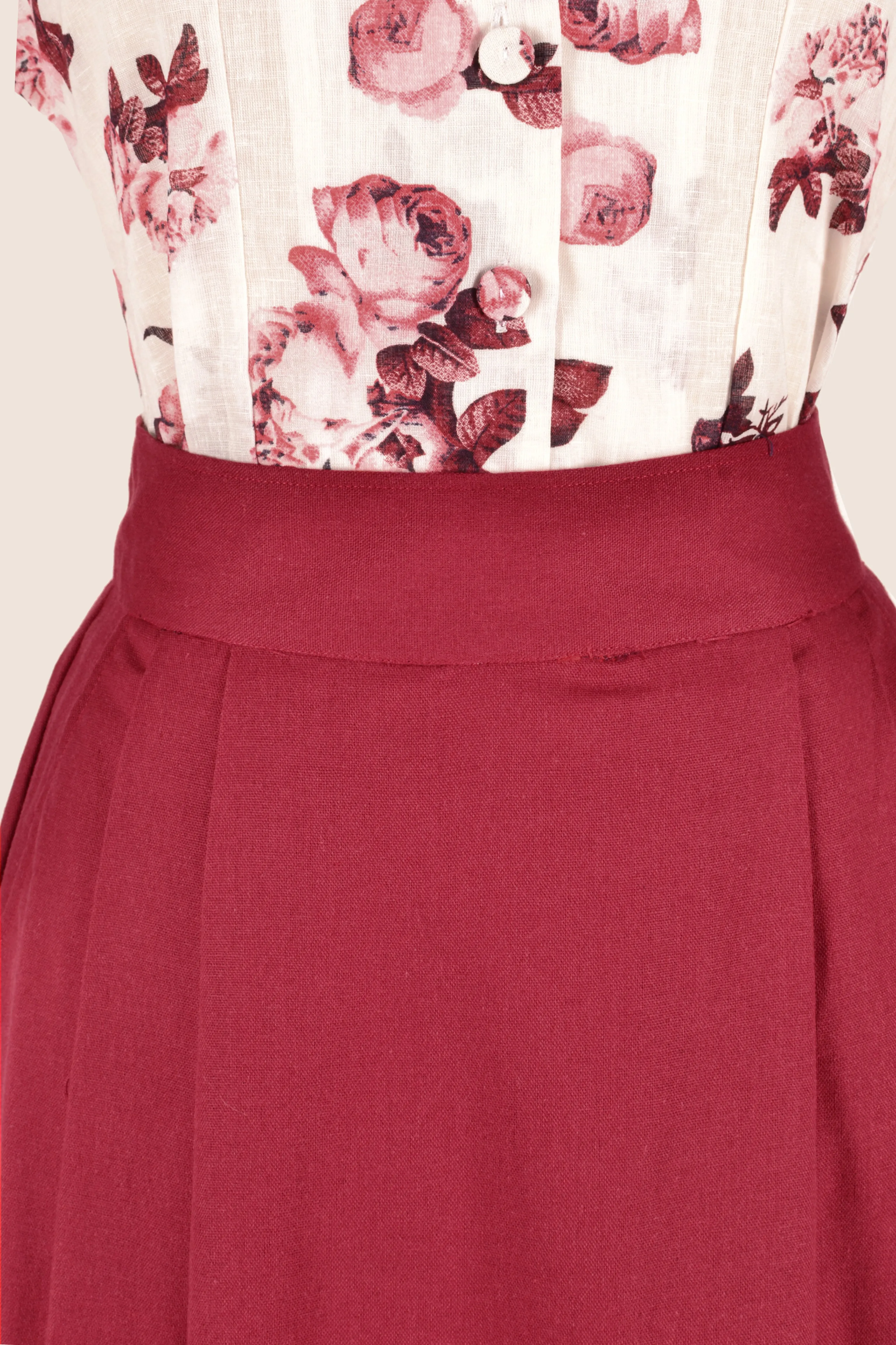 Aster Burgundy Rose Blouse