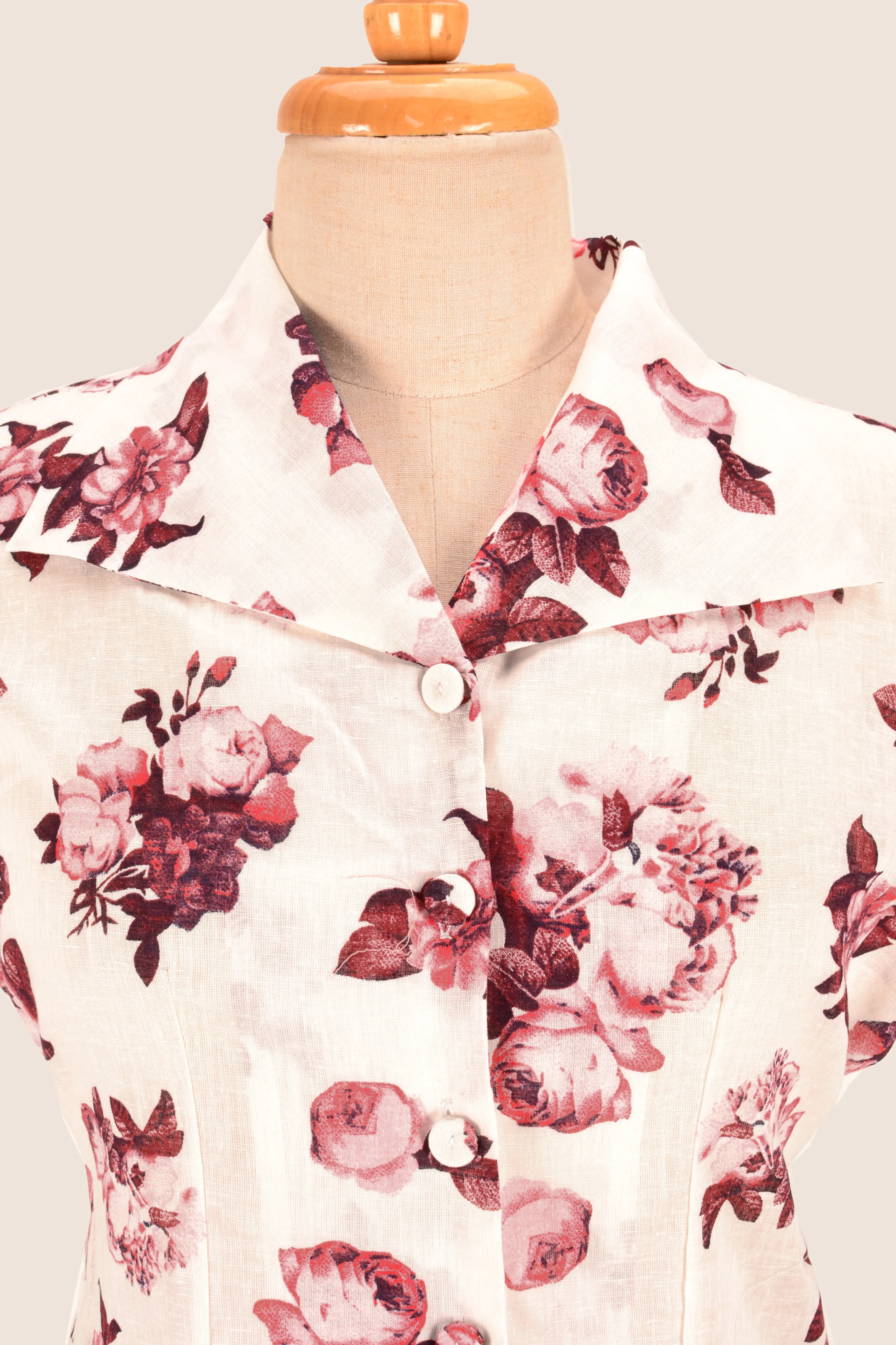 Aster Burgundy Rose Blouse