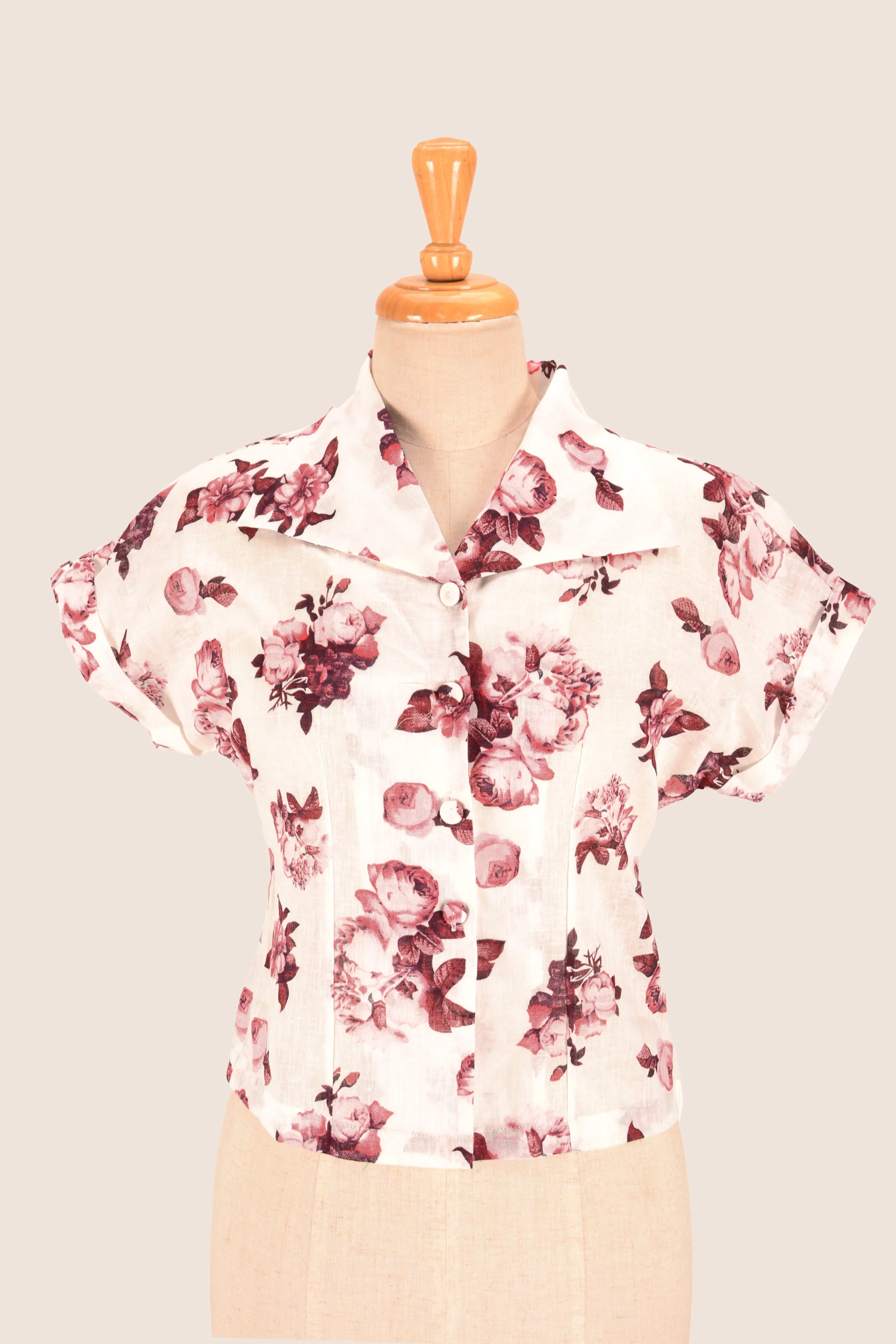 Aster Burgundy Rose Blouse