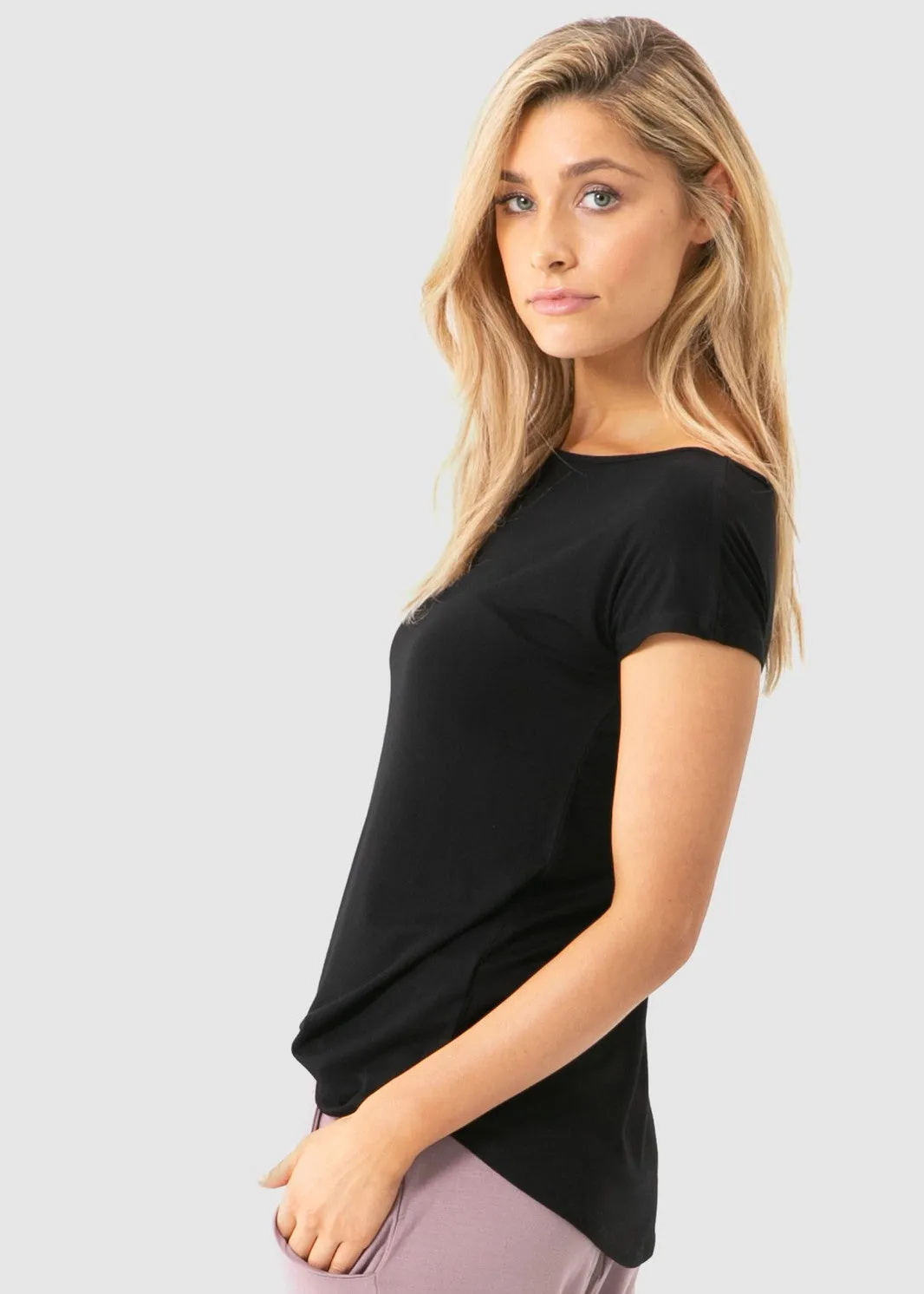 Bamboo Pia Tee  - Black