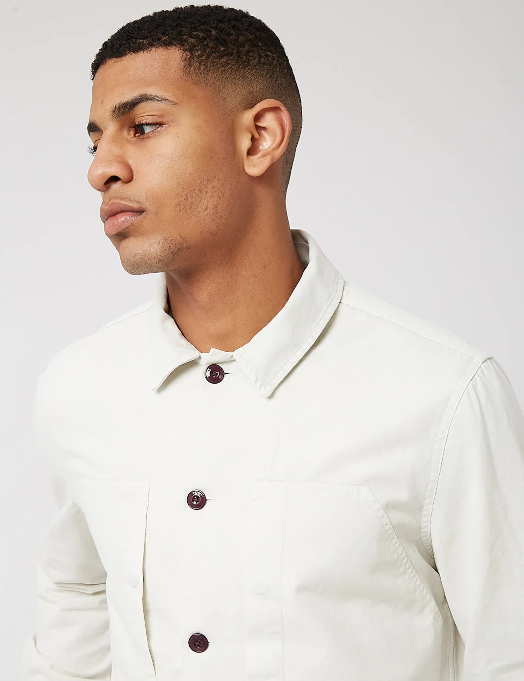 Barbour Loweswater Overshirt - Chalk