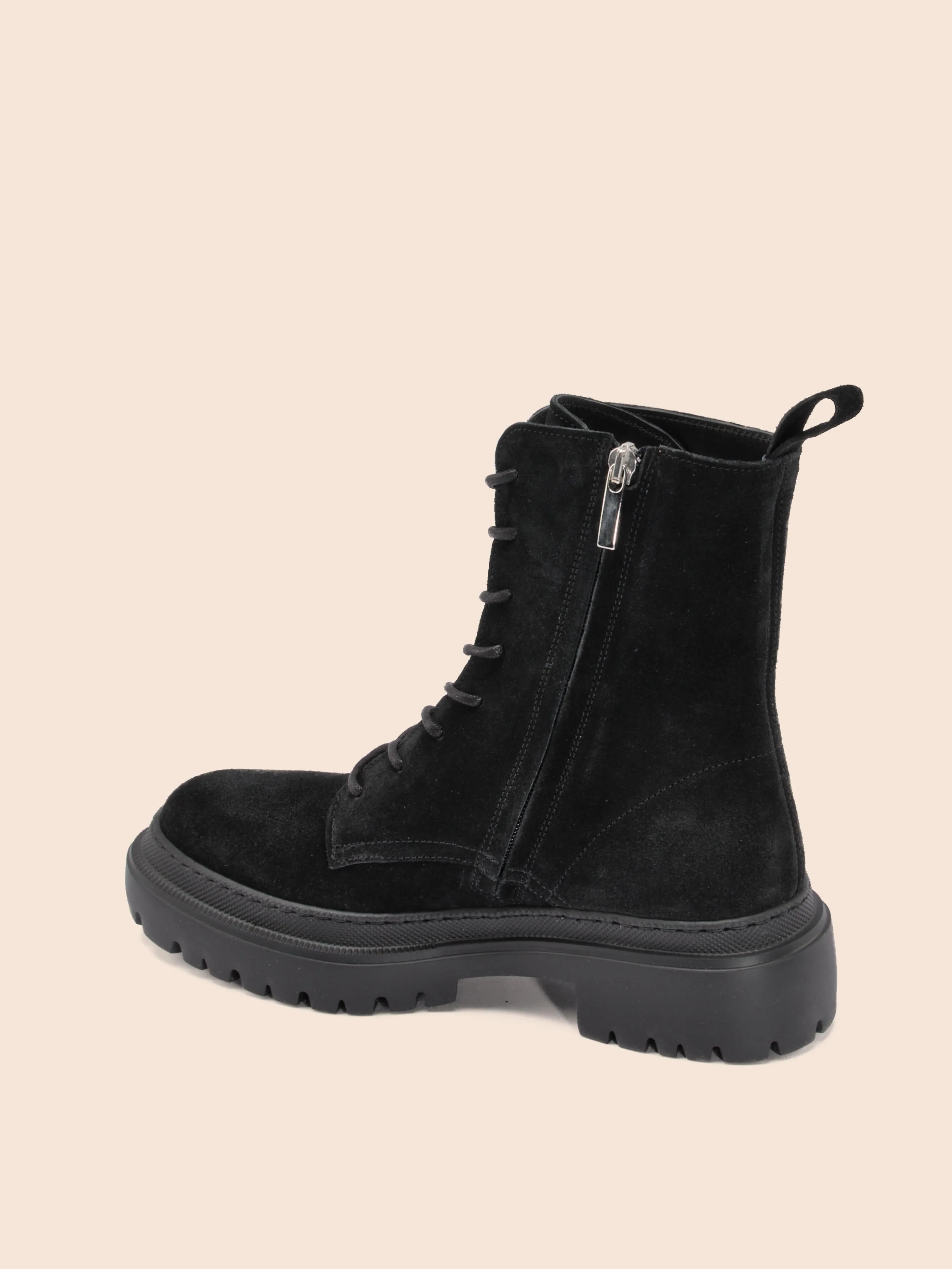 Belluno Black Suede Boot