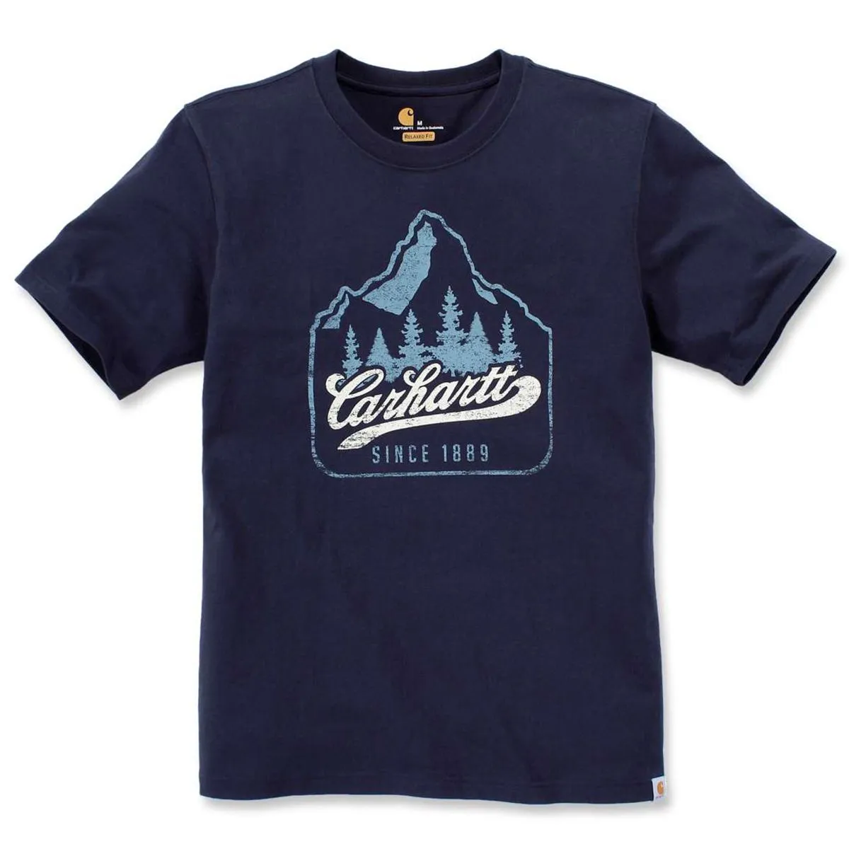 Carhartt&#x20;104104&#x20;Patch&#x20;Logo&#x20;T-Shirt&#x20;-&#x20;Navy