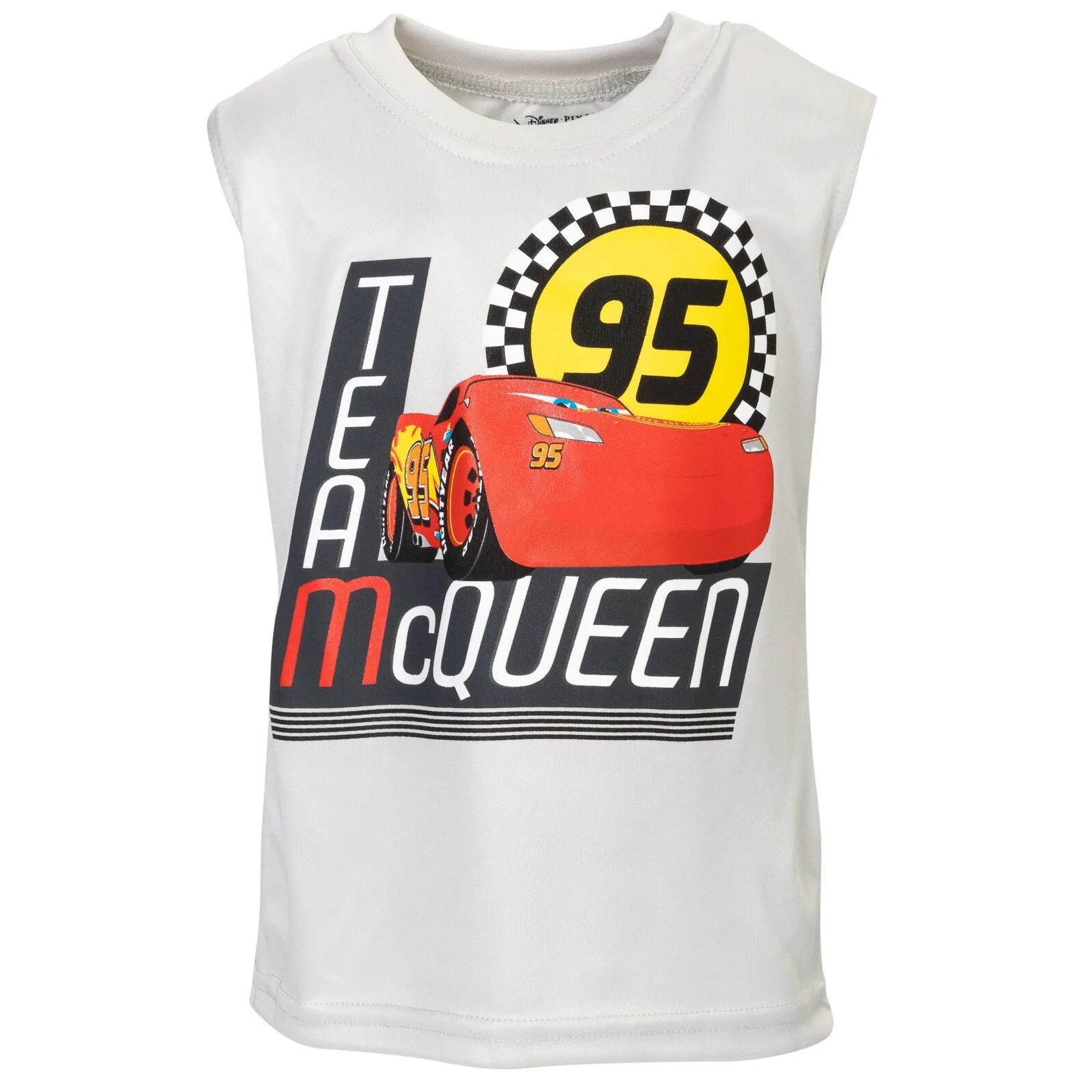 Cars Pixar Cars Lightning McQueen T-Shirt Tank Top and Mesh Shorts 3 Piece Outfit Set