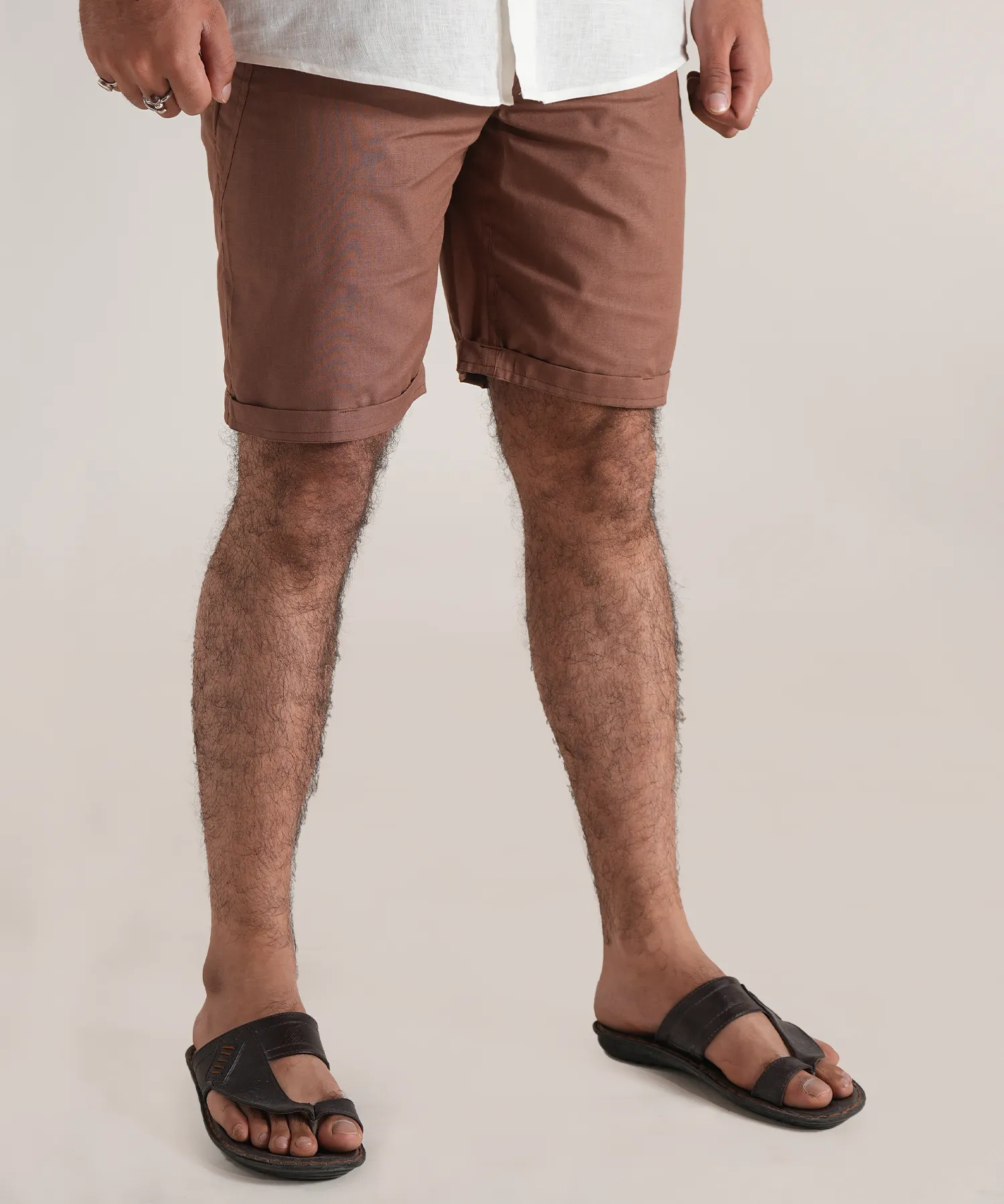 Chestnut Linen Shorts