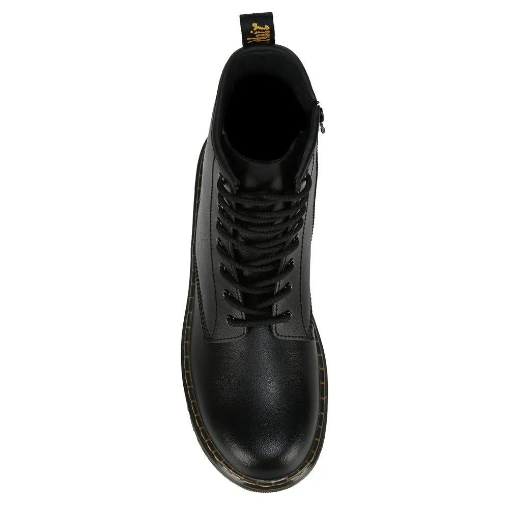 Children's boots Zavala Combat lace-up Big Kid Dr. Martens, black