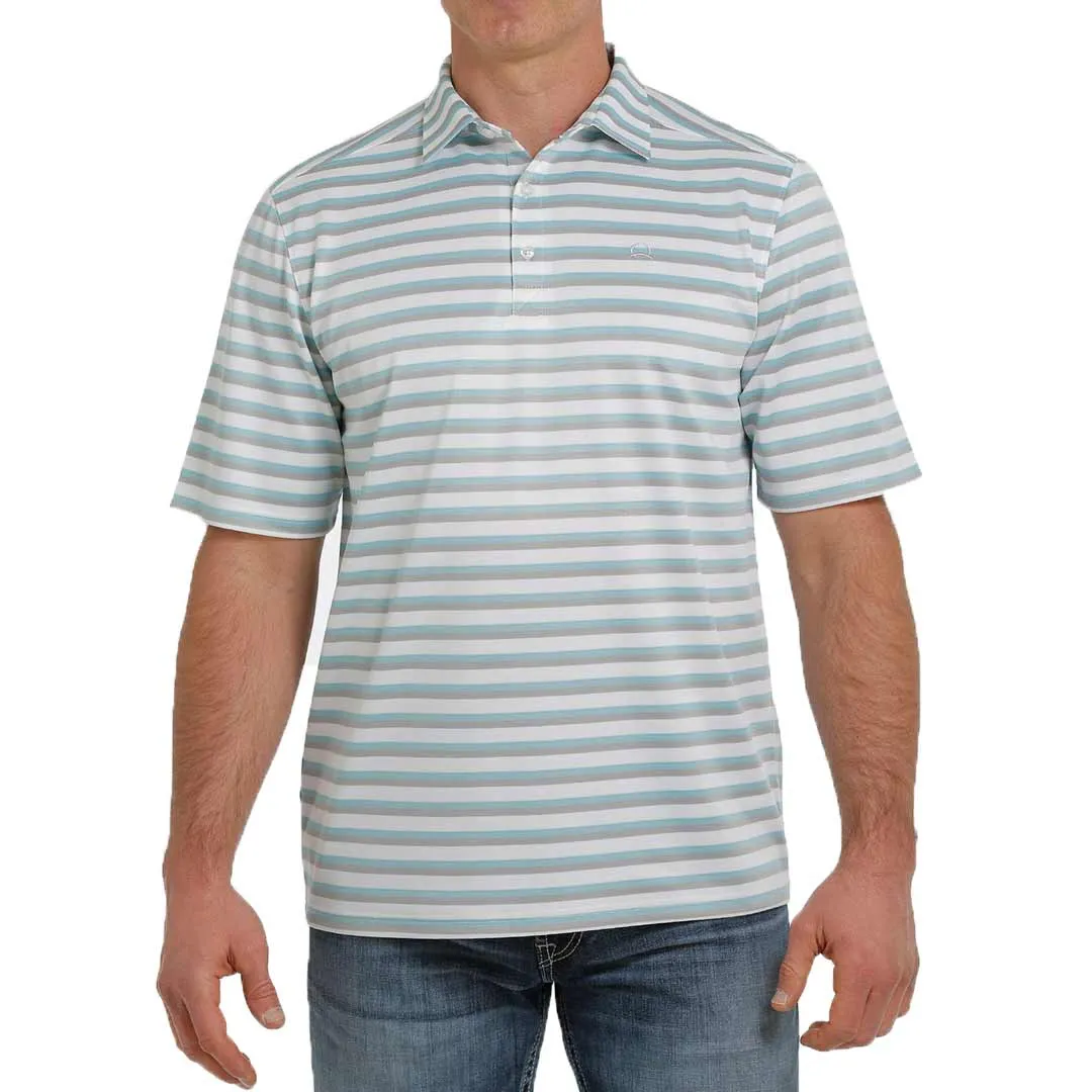 Cinch Men's ArenaFlex Striped Polo