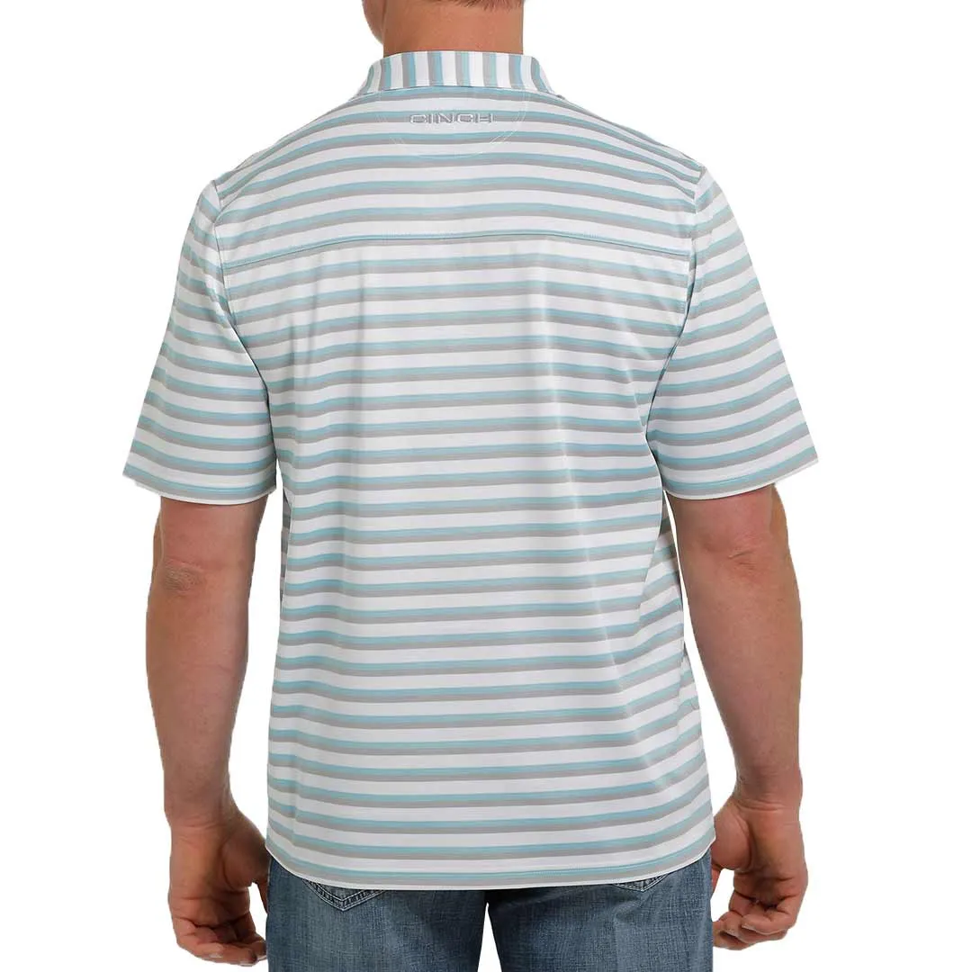 Cinch Men's ArenaFlex Striped Polo