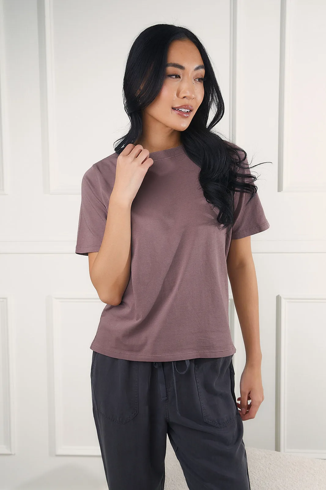 Classic Tee in Deep Taupe