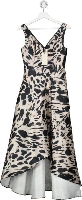 Coast Freida Animal Midi Dress UK 8