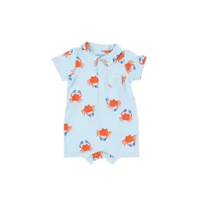 Crabby Cuties Polo Shortie Romper by Angel Dear