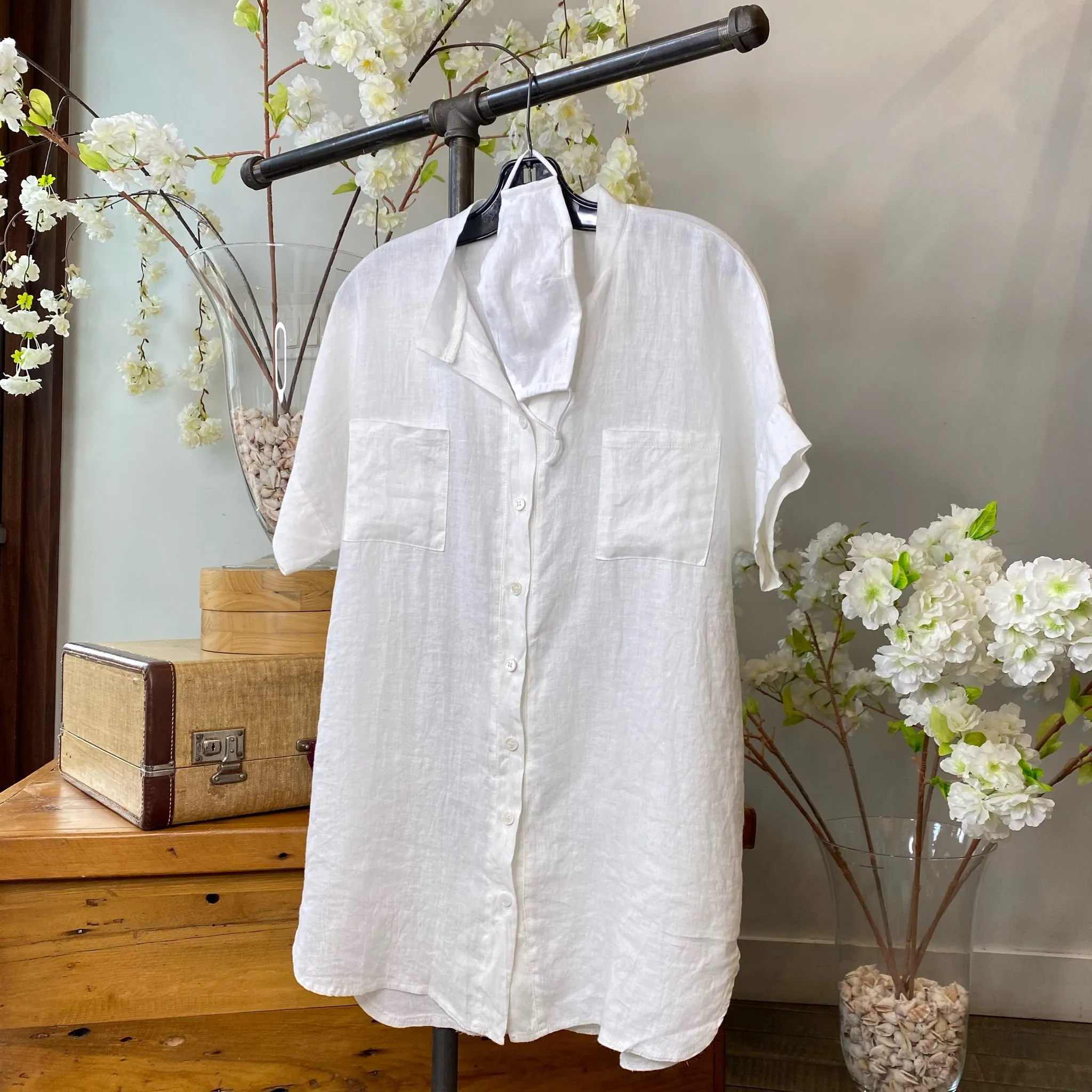 DAKOTA Short Sleeve Linen Shirt