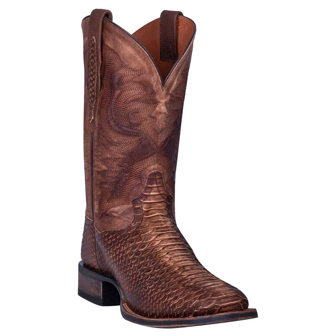 Dan Post Men's Faux Python Square Toe Cowboy Boots