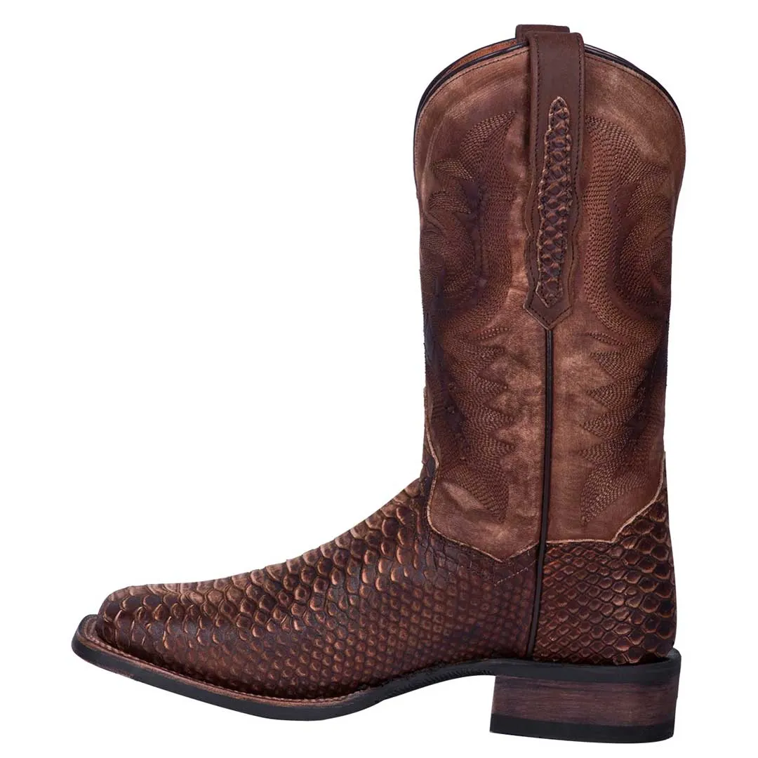 Dan Post Men's Faux Python Square Toe Cowboy Boots