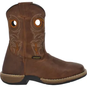 'Dan Post' Youth 7 Storm's Eye Western Square Toe - Brown / Rust (3.5Y-6Y)