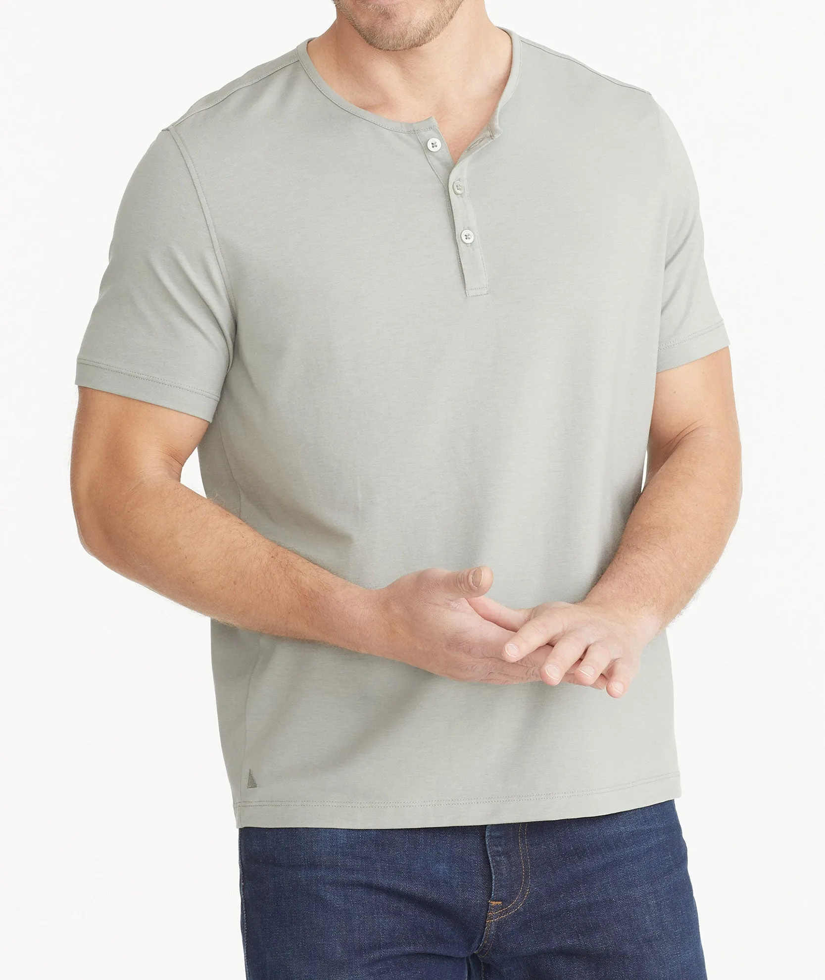 EcoSoft Short-Sleeve Henley