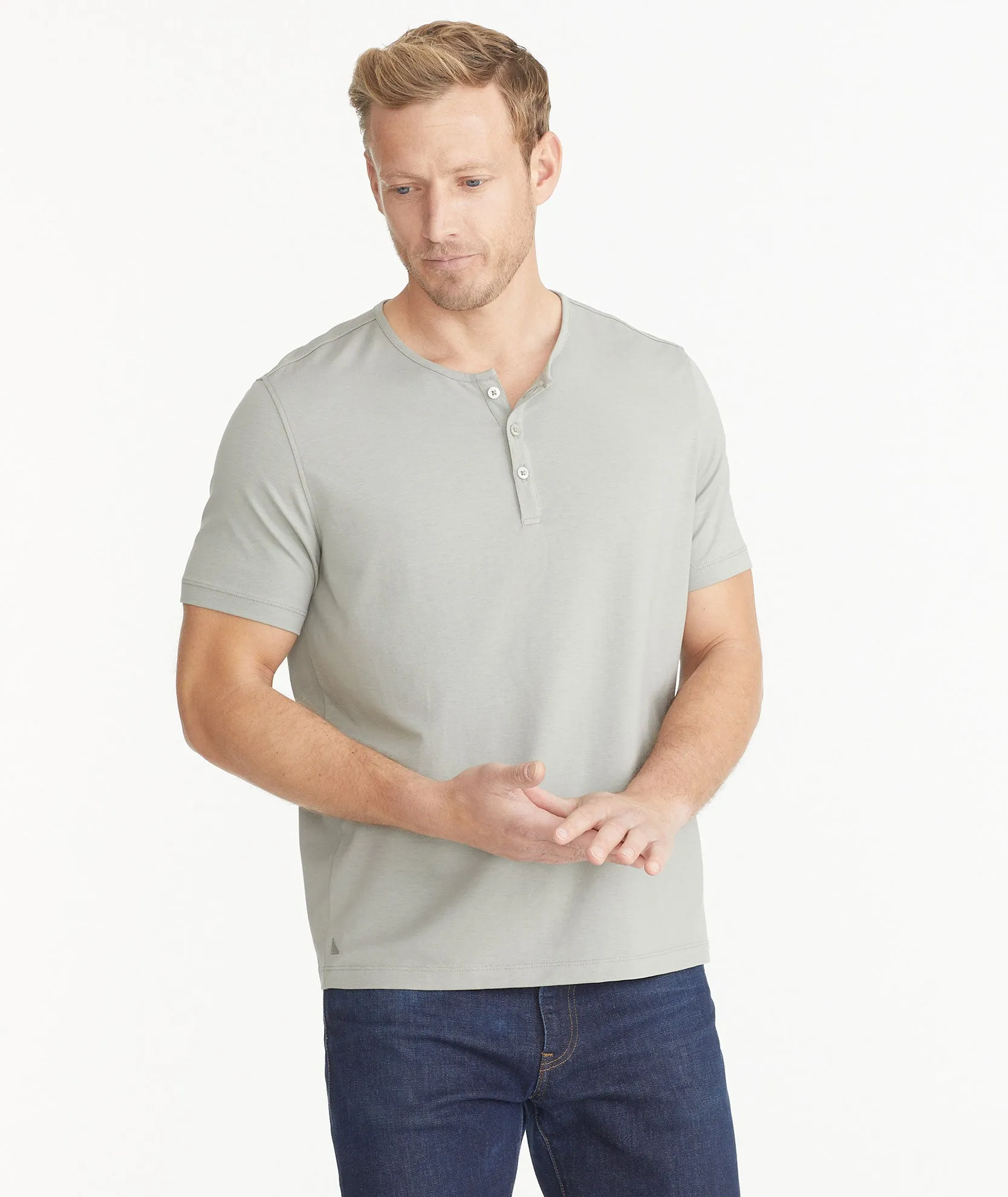 EcoSoft Short-Sleeve Henley