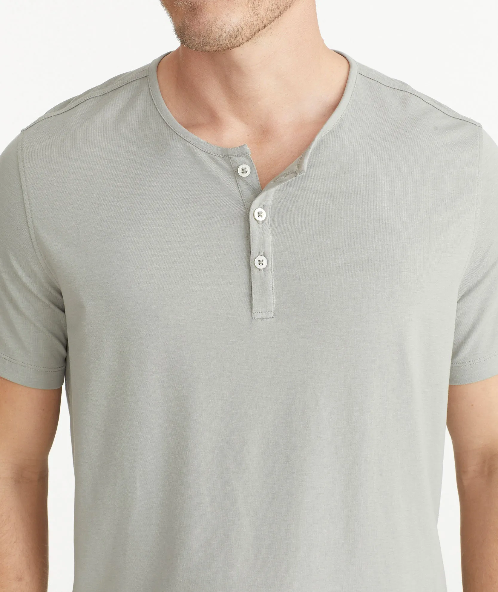 EcoSoft Short-Sleeve Henley