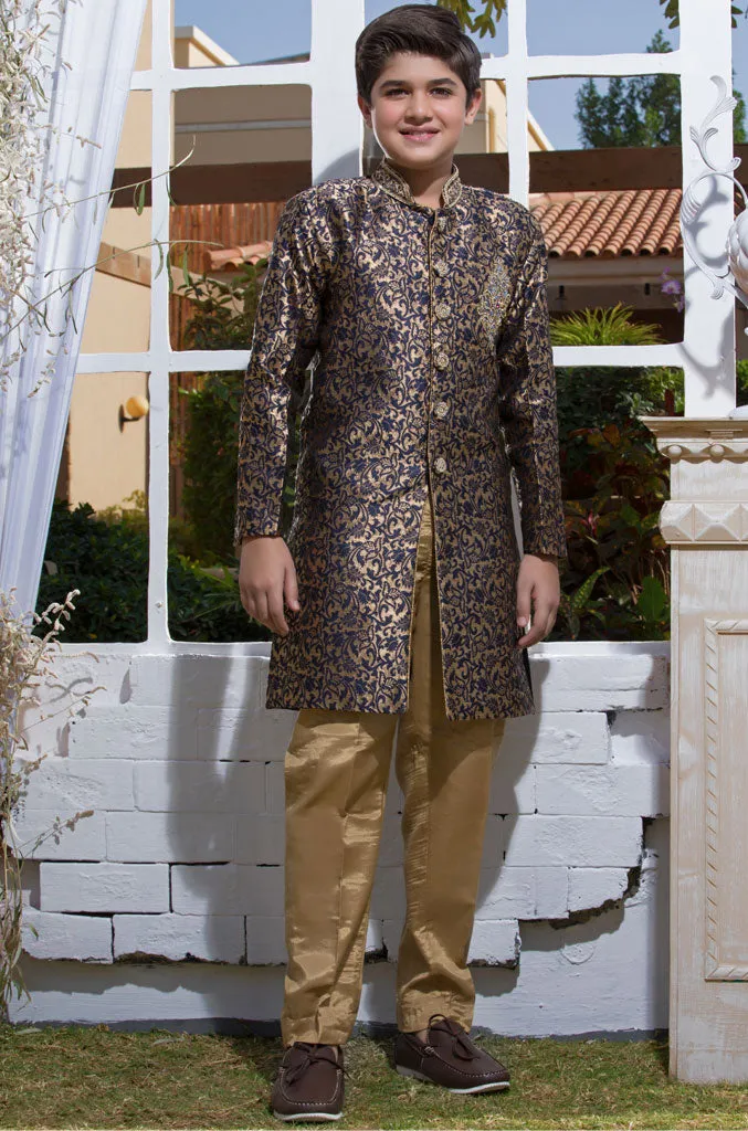 Embroidered Banarsi Sherwani Suit | WC1718 | B531