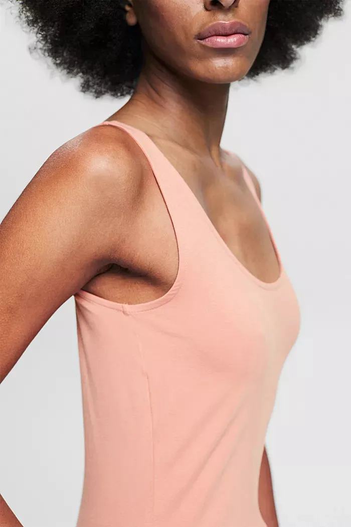 Esprit Tank Top | Dusty Nude & Black & White