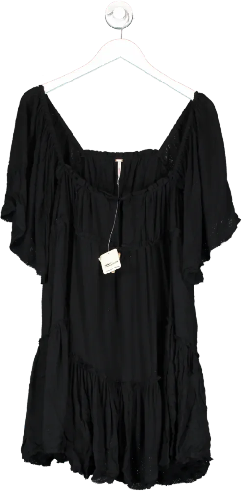 Free People Black Like Never Before Dress UK S