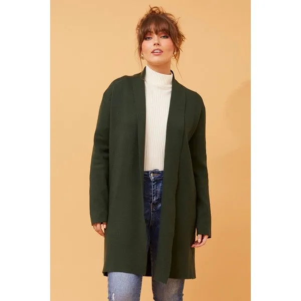 GEORGETTA SOLID KNIT CARDIGAN