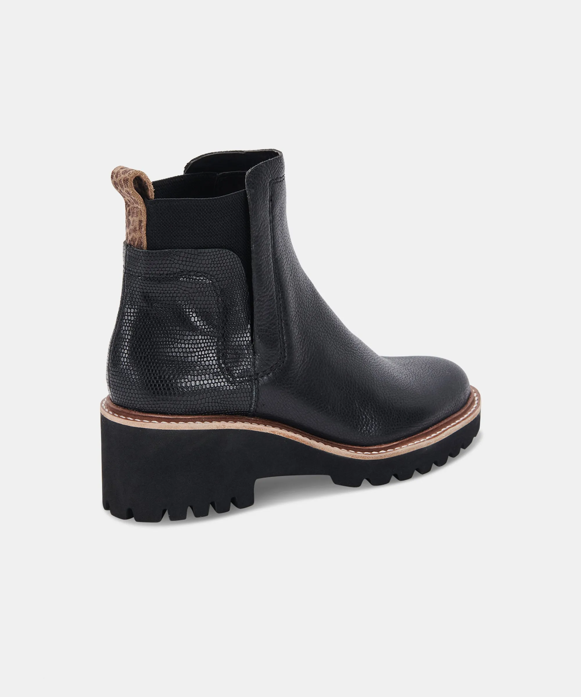 HUEY H2O BOOTS BLACK LEATHER - re:vita