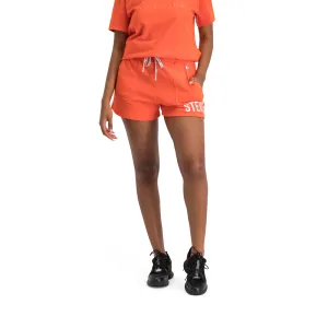 JOCELYN LADIES KNITTED SHORTS TANGERINE