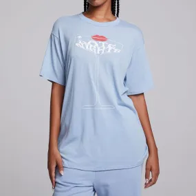 Late Night Champagne Tee (Blue)