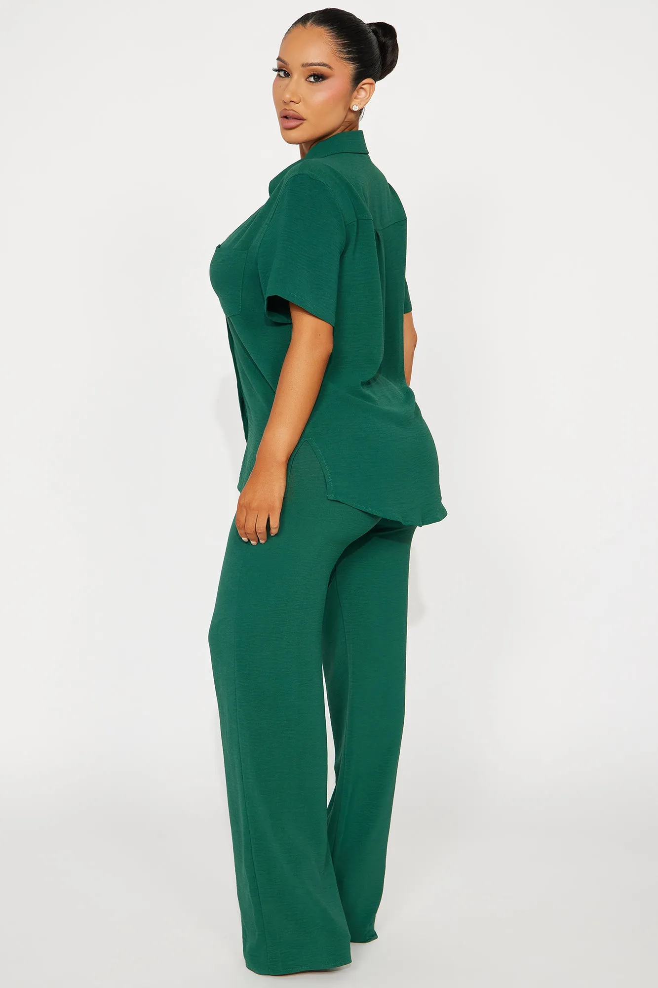 Makenzie Short Sleeve Pant Set - Hunter