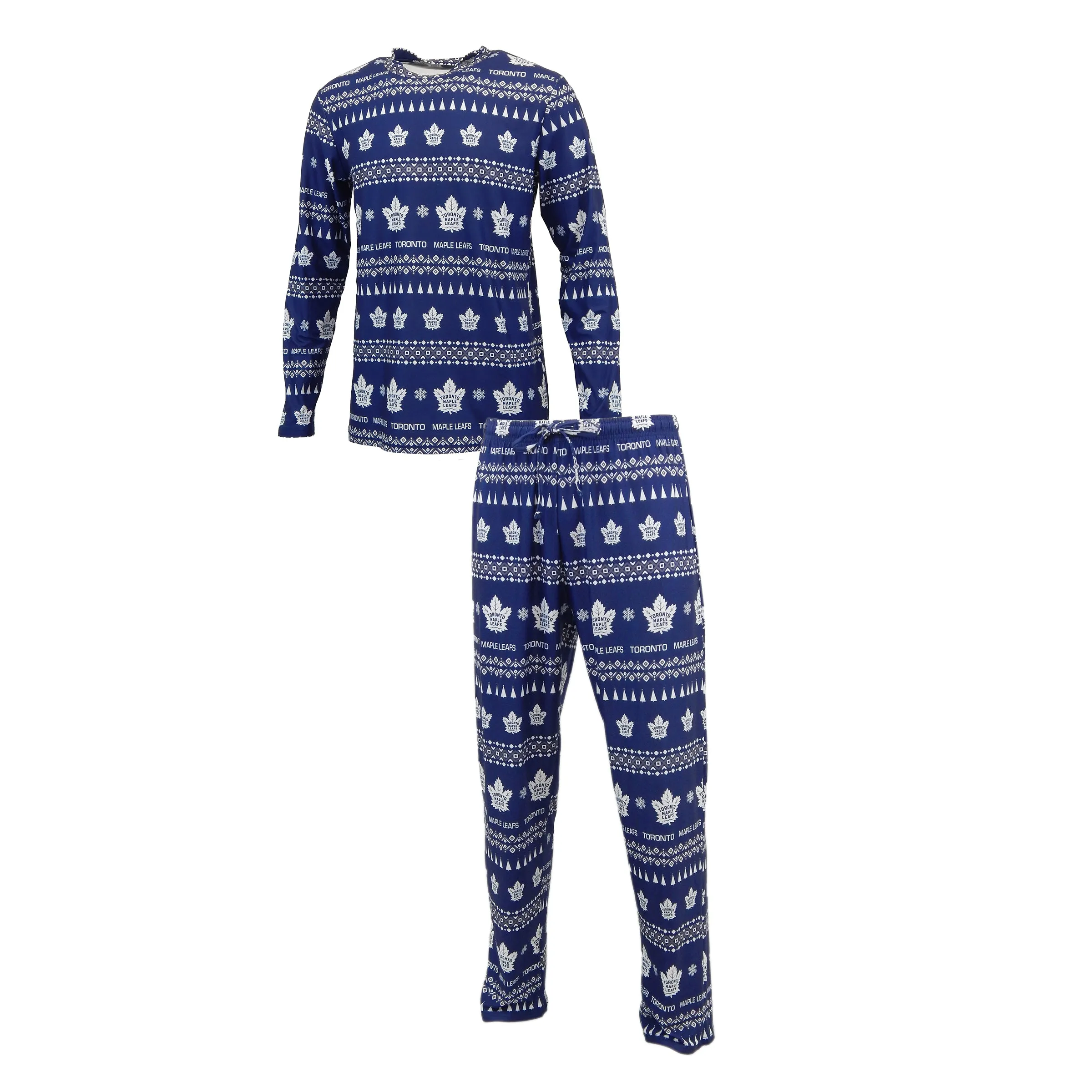 Maple Leafs Mens Flurry Holiday Sleep Set