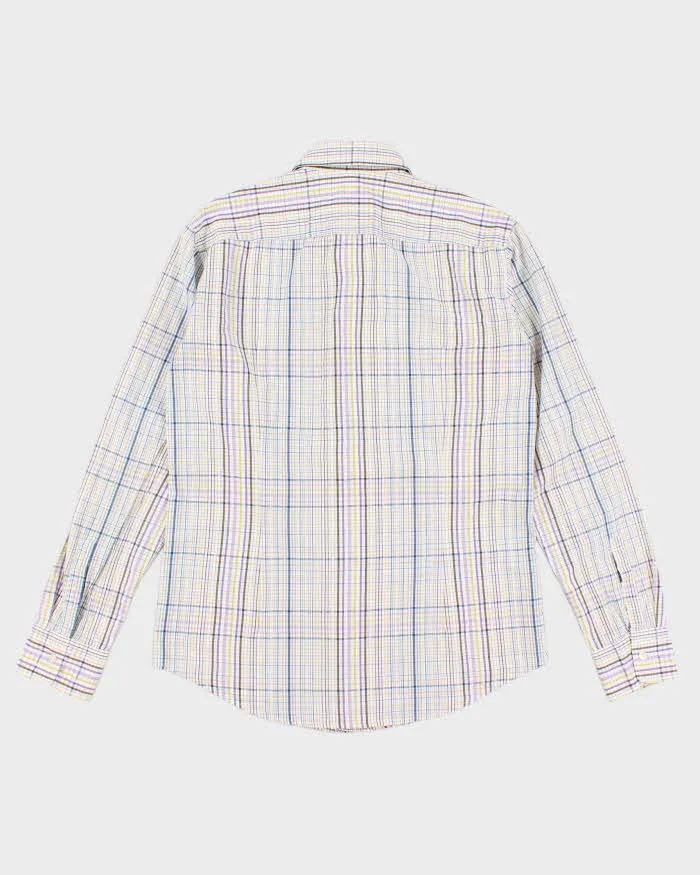 Mens Boss Checked Button Up Shirt - M