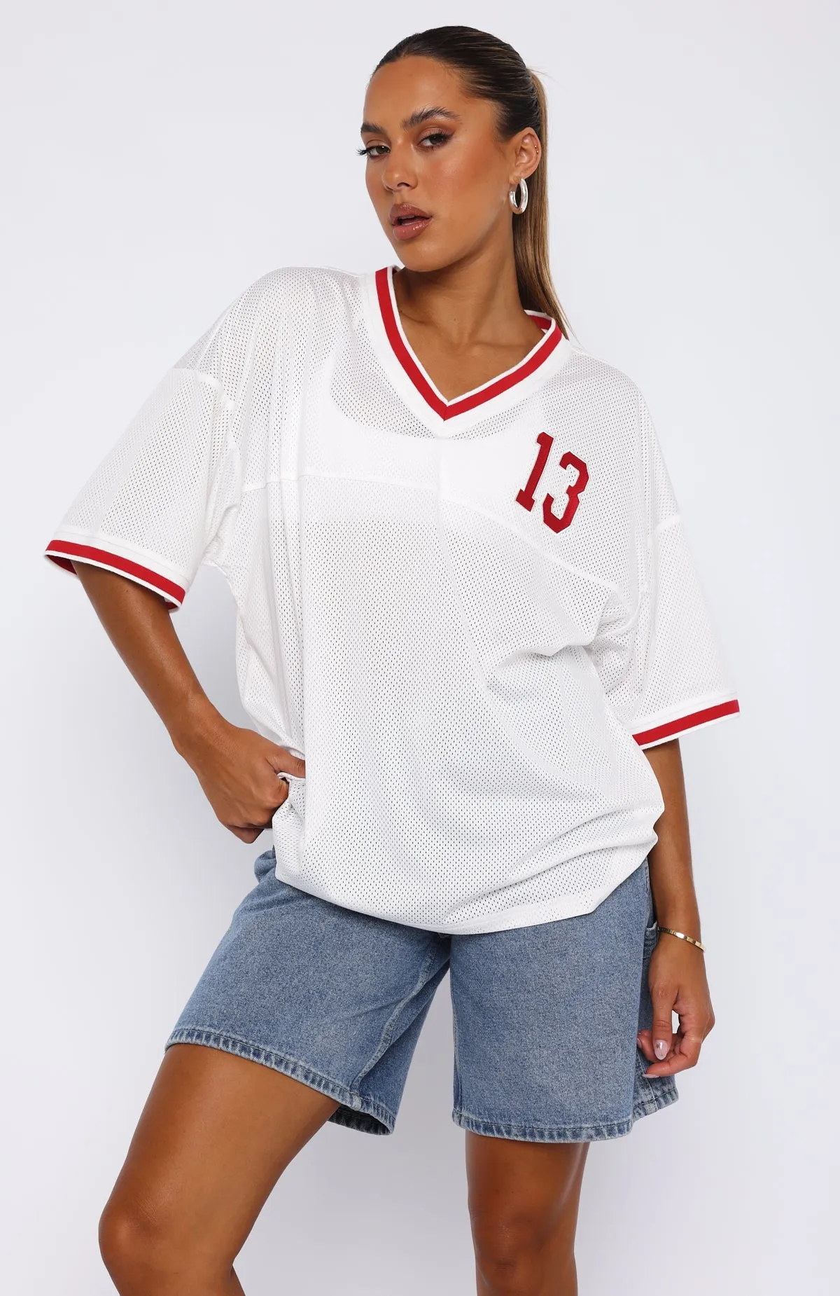 Moves To Make Oversized Sports Tee Cream