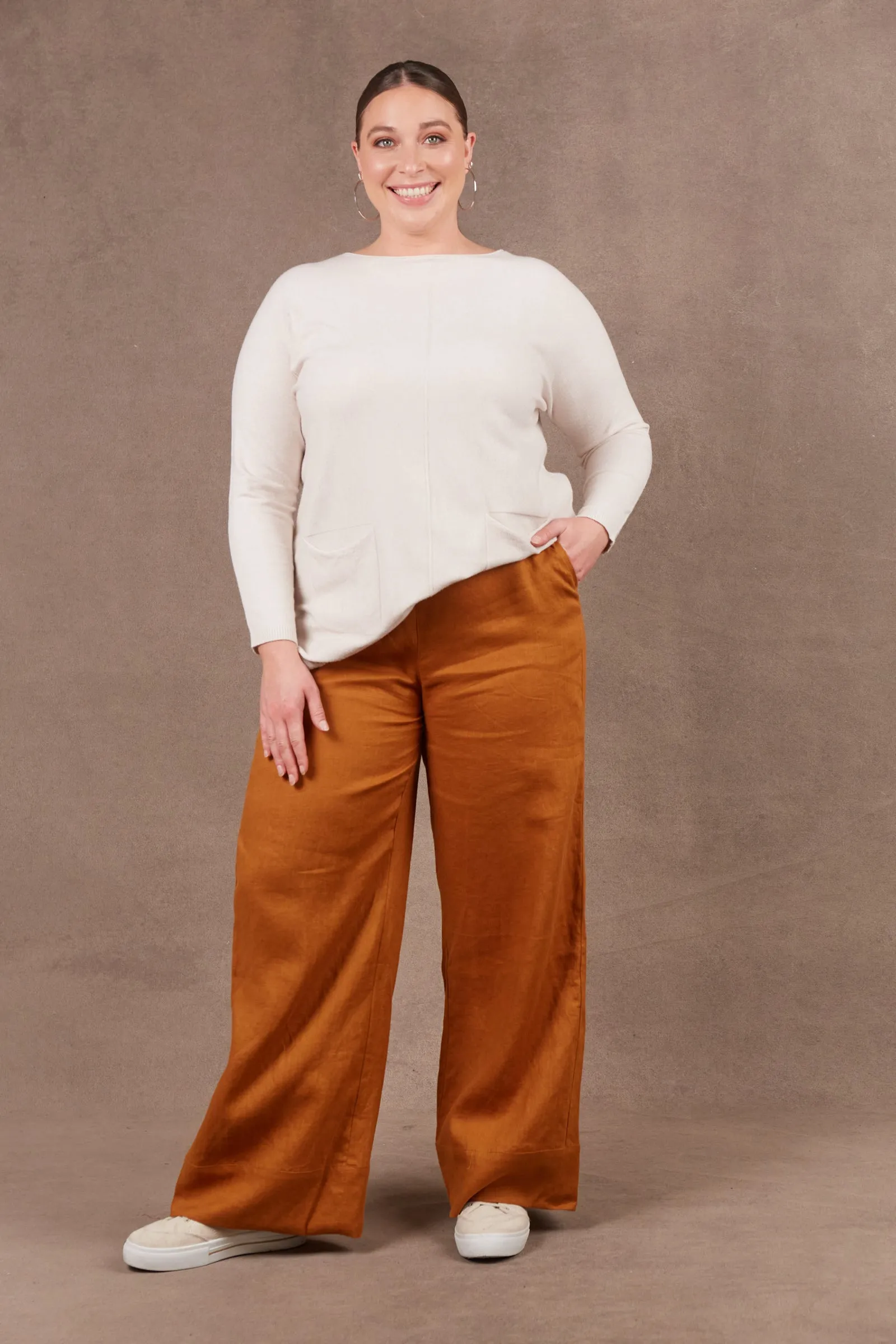 Nama Linen Pant - Ochre