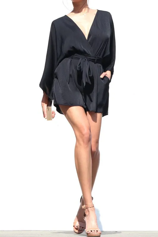 Olivia Romper (Black)