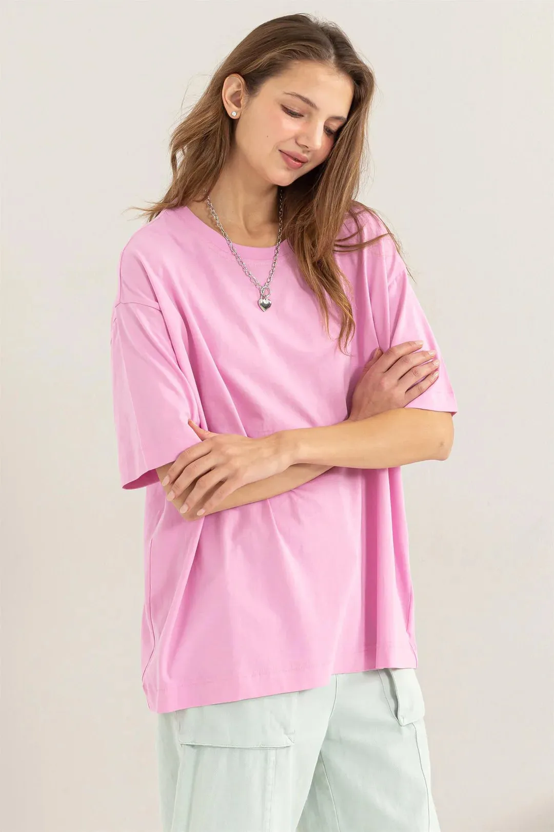 Oversized Tee - Pink