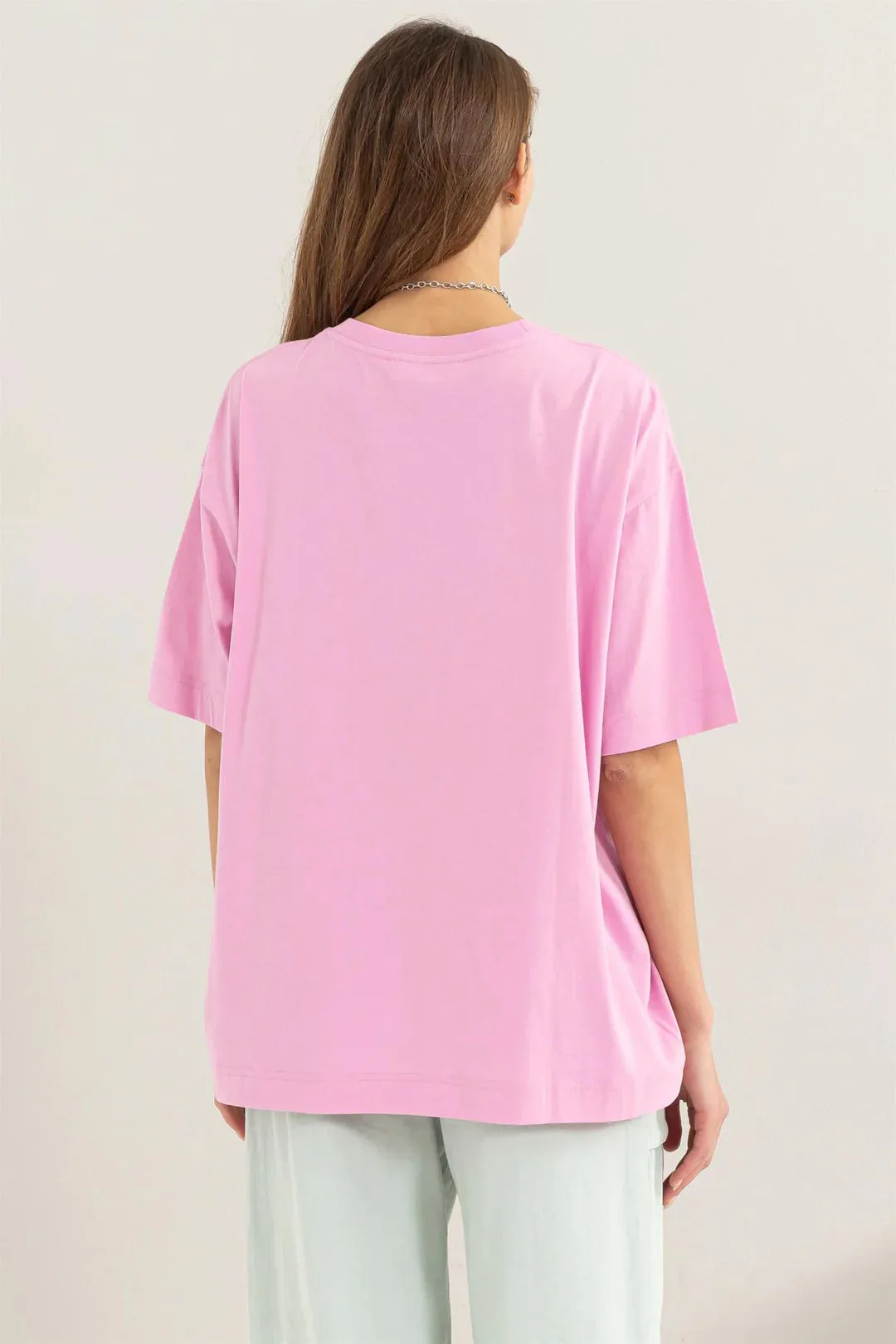 Oversized Tee - Pink