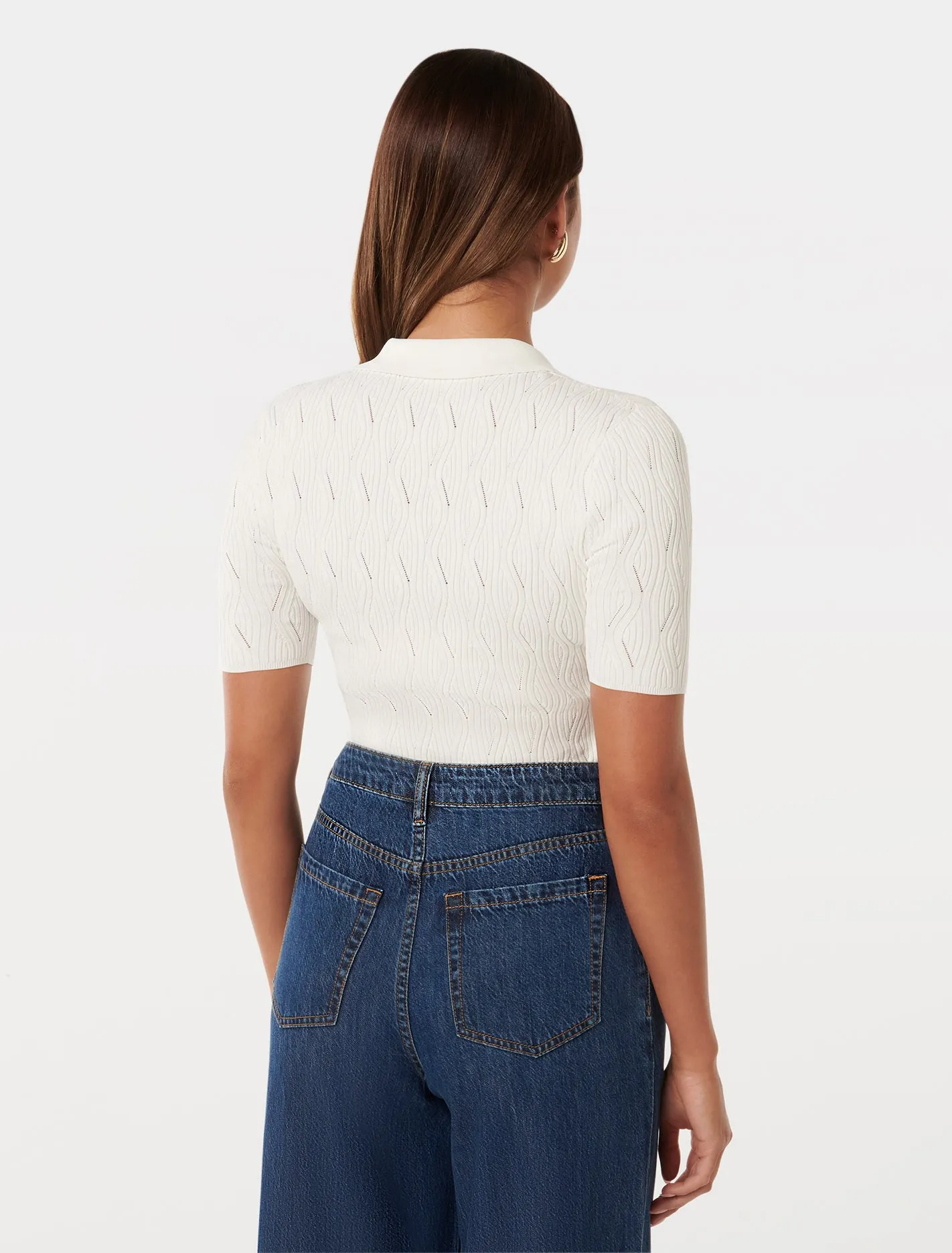 Paris Short Sleeve Textured Knit Top