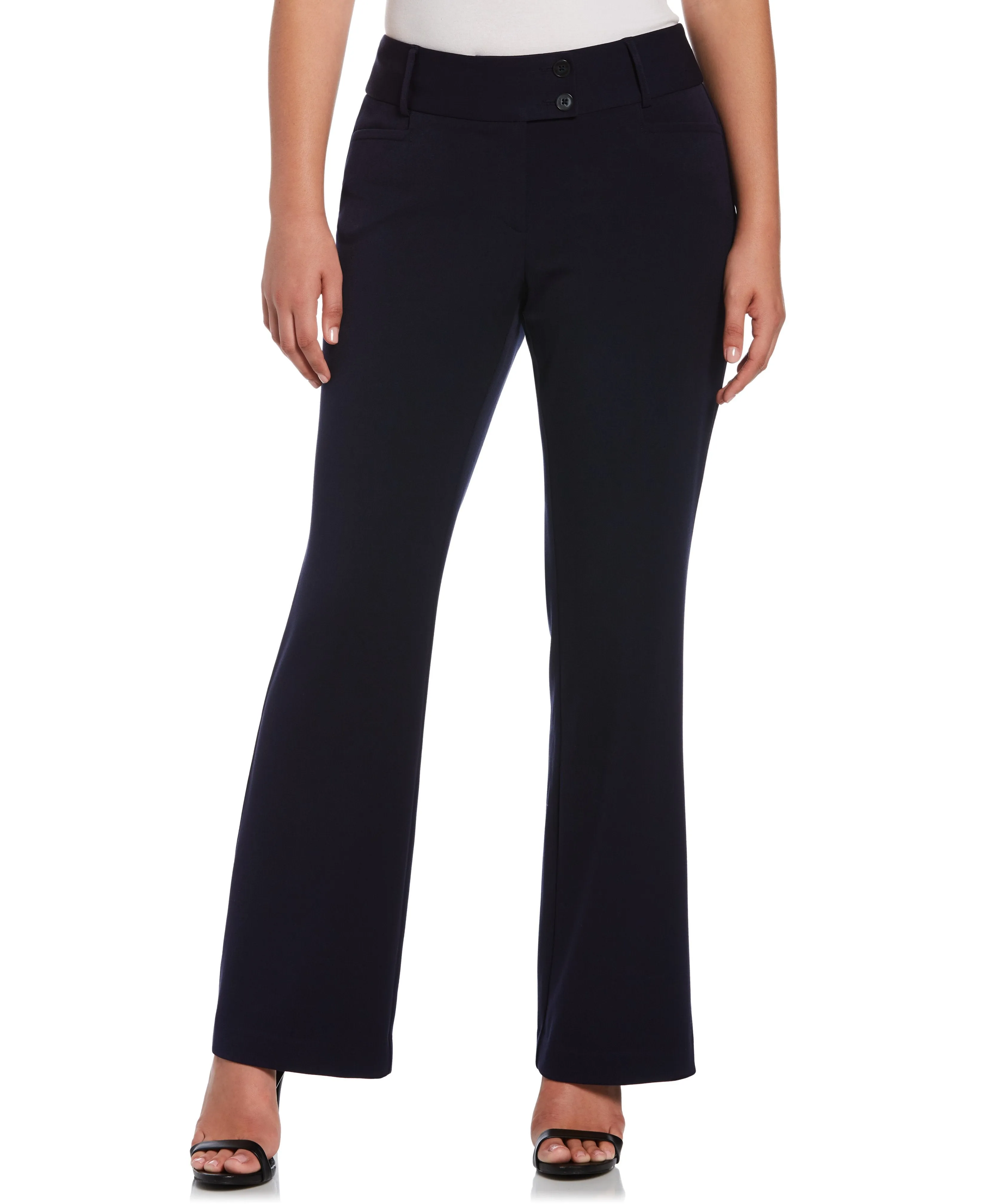 Petite Gabardine Bootcut Pant - Curvy Fit