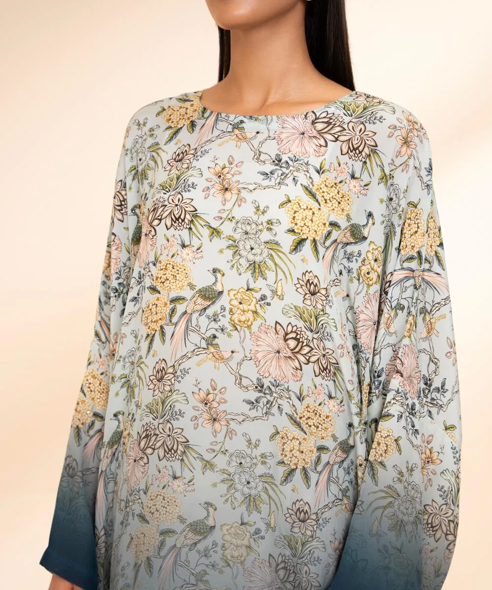 Printed Silk Kaftan