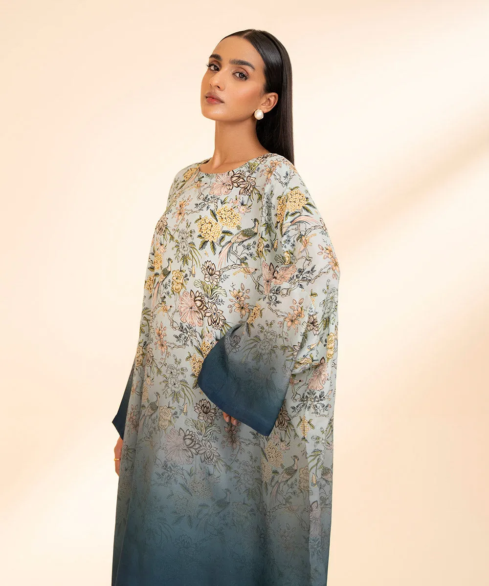 Printed Silk Kaftan