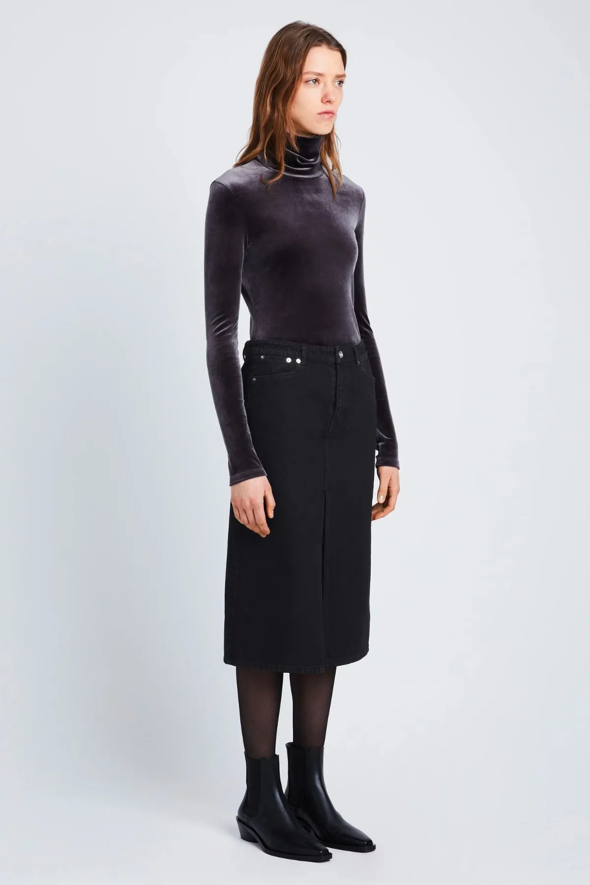 Proenza Schouler White Label Sloan Skirt - Black